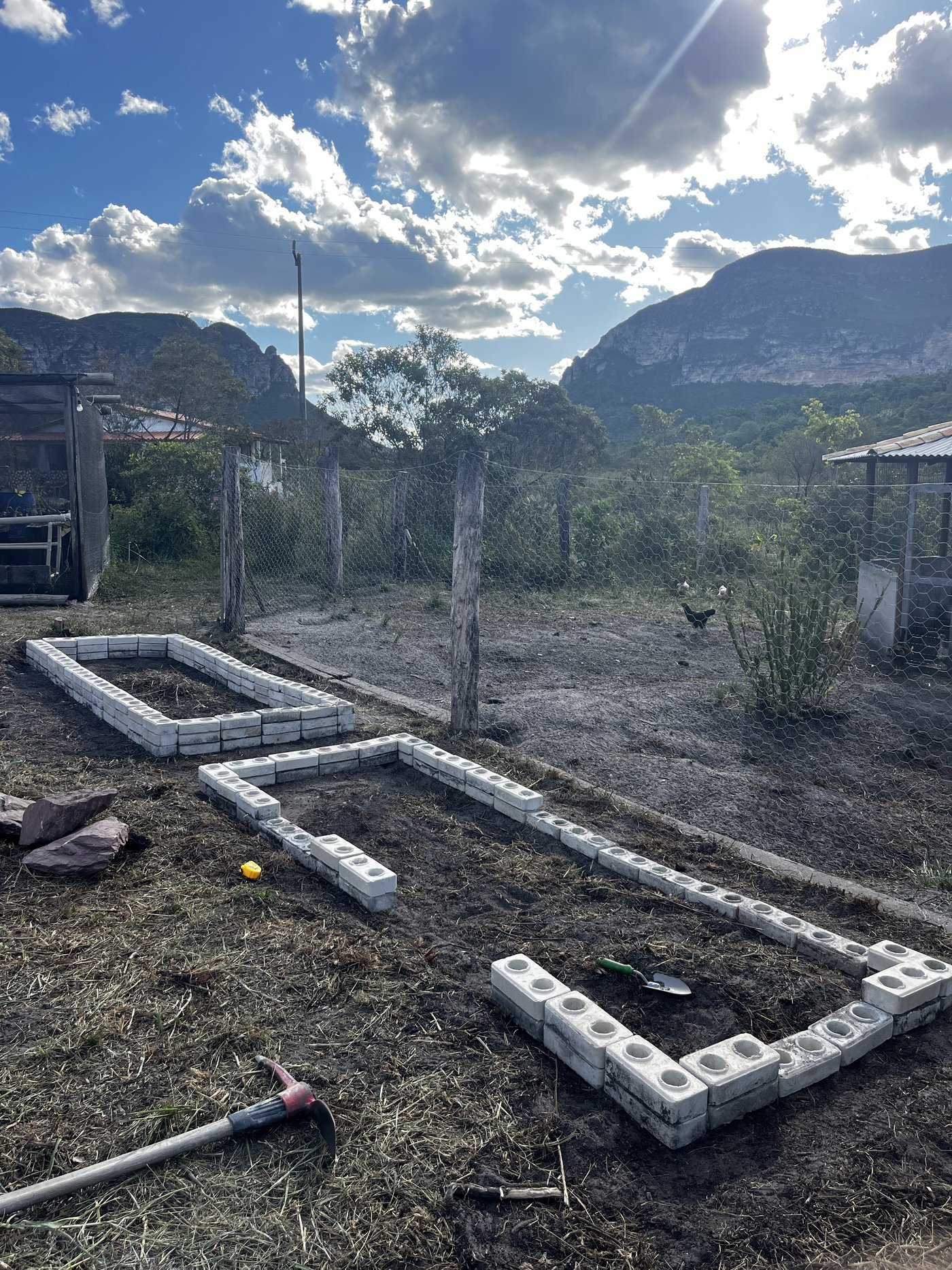 Construção local na Chapada