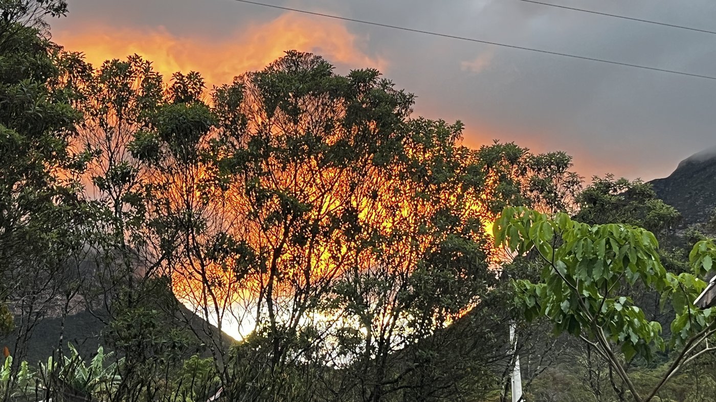 Pôr do sol na Chapada Diamantina